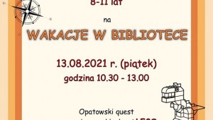Wakacje w bibliotce 2021 po raz drugi